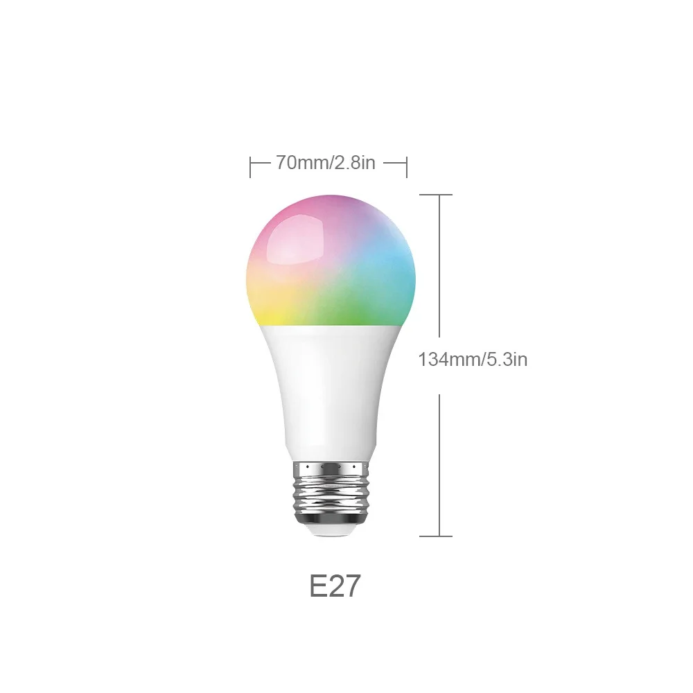 Умная лампа E27 светодиодная 2 шт./лот Wi-Fi RGB + W C 9 Вт | Электроника