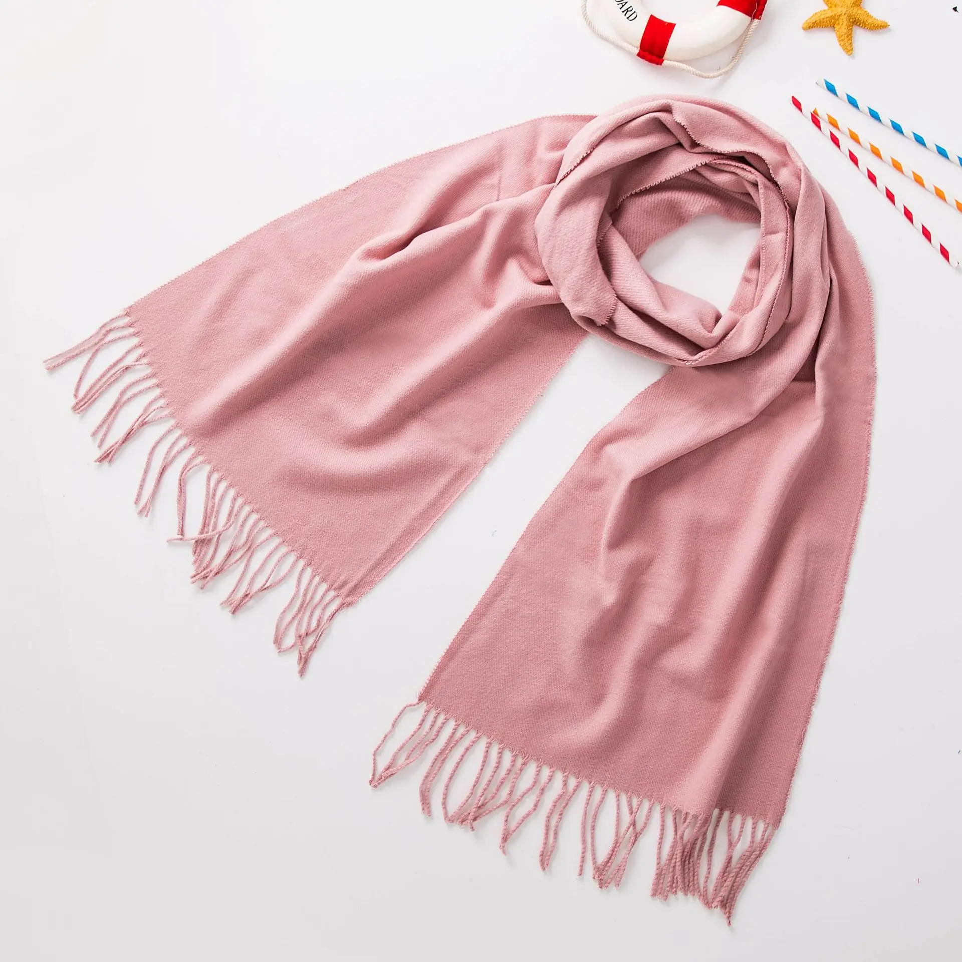 2019 женский осенний и зимний кашемировый шарф Женский Повседневный серый длинный