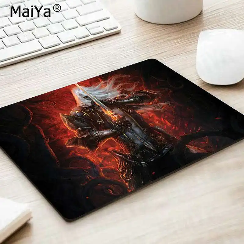 No Lock Edge18x22cm MaiYa, простой дизайн, кастлевания, красивый коврик для мышки в стиле аниме, гладкий коврик для письма, настольные компьютеры, мат, игровой коврик для мыши - Цвет: No Lock Edge18x22cm