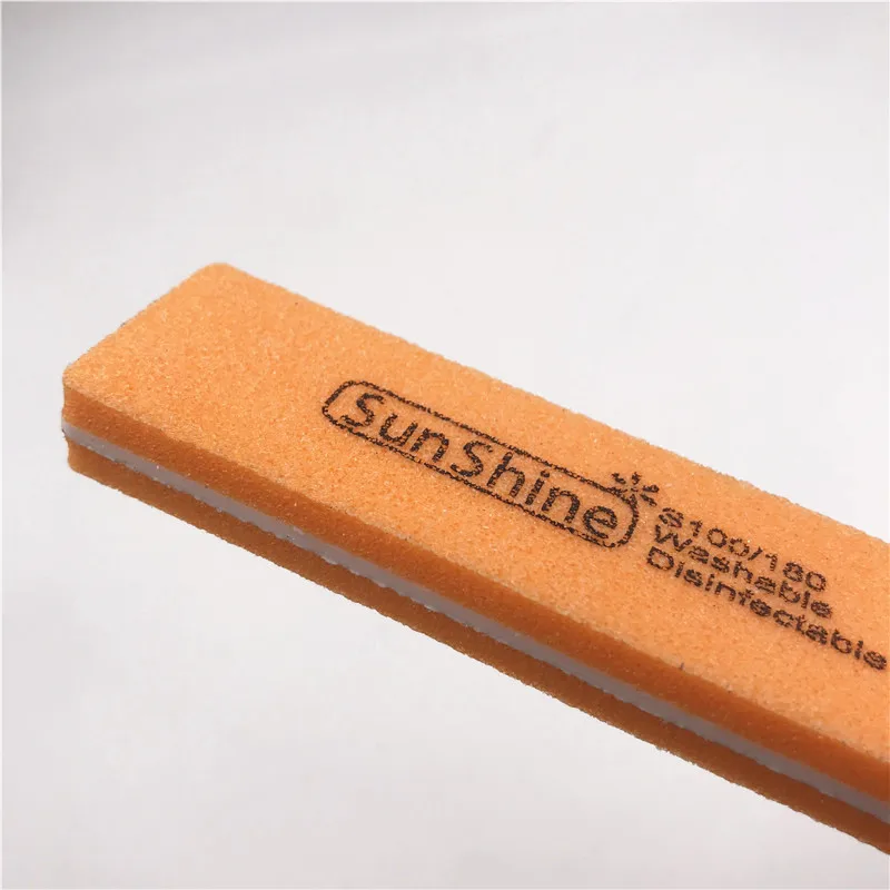 Пилки для ногтей 6 шт. профессиональные пилочки 100/180 Грит полировка тонкие