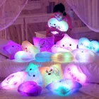 40 см креативная игрушка светящаяся Подушка Мягкая набивная плюшевая подушка игрушки со светодиодсветильник кой подарок для детей для девочек Счастливая звездамедведьлуна
