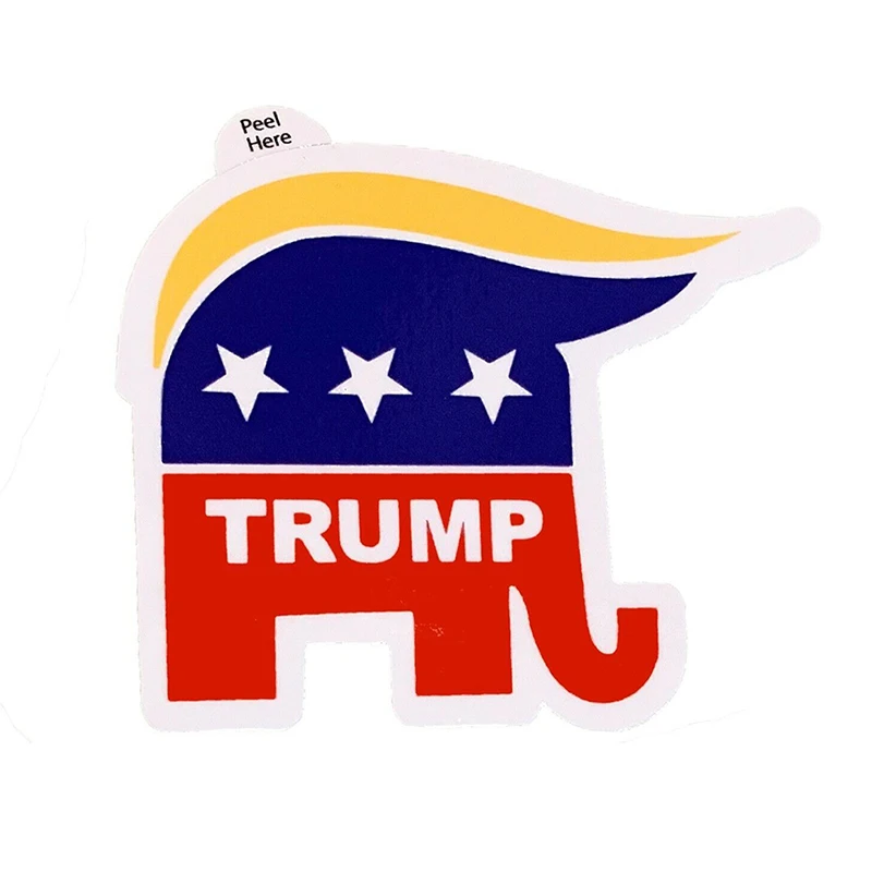 Черная наклейка на бампер с Дональдом Трампом 2020 4 шт. блокнот изображением