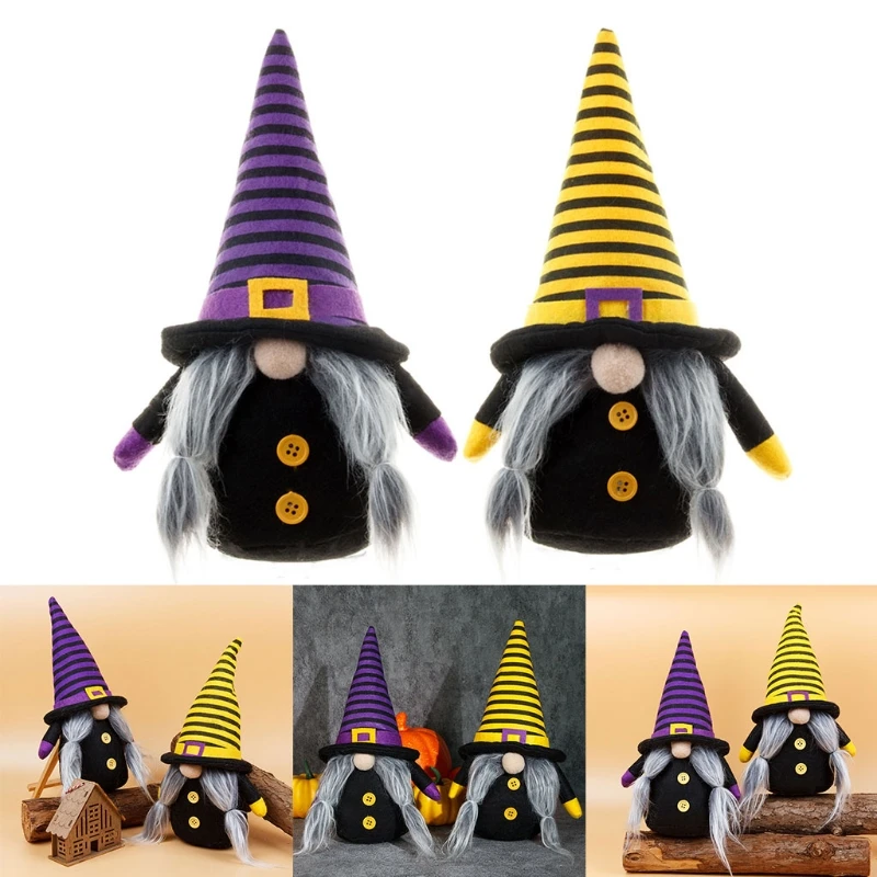 

Скандинавский томте для Хэллоуина, 2 шт., Шведский ниссе, плюшевый, ручная работа, домашний фермерский декор, кухонный многоярусный поднос