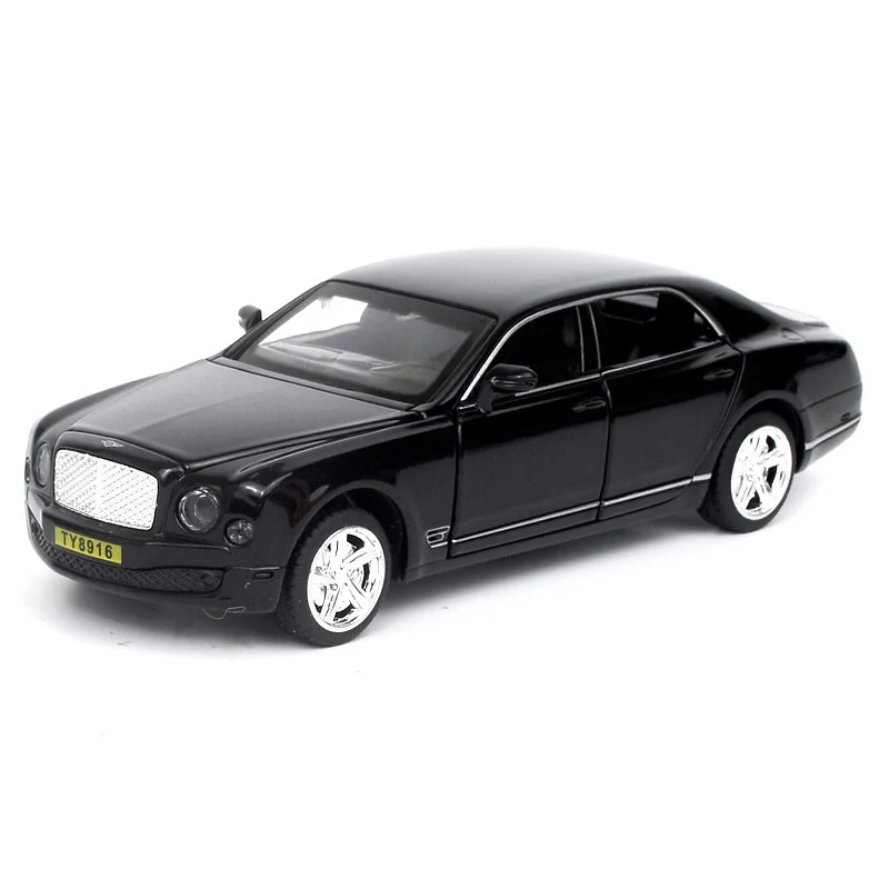 Модель автомобиля из сплава Mulsanne 1/32 модель с 6 дверцами открытая металлическая