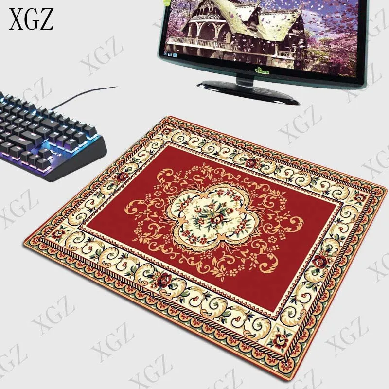 XGZ красные персидские ковры коврик для мыши замок края большой игровой Мышь