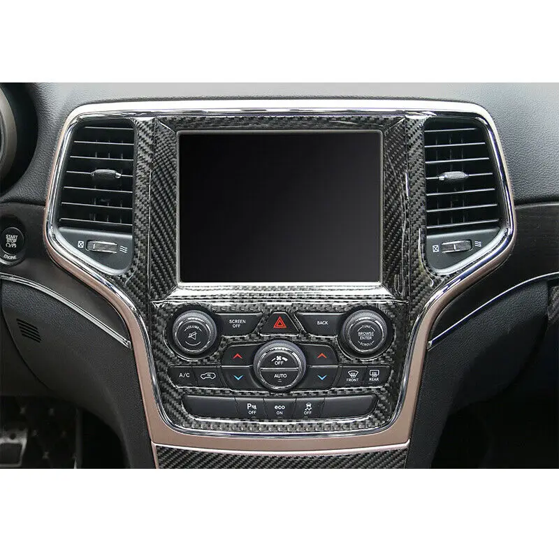 Pcmos аксессуары для интерьера Jeep Grand Cherokee 2014 2015 2016 2017 2018 углеродное волокно стиль GPS