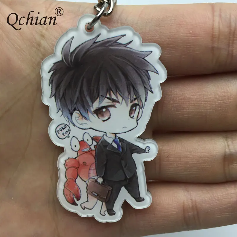 Брелок для ключей мужчин милая цепочка с татсумаки Сайтама Гено акриловая