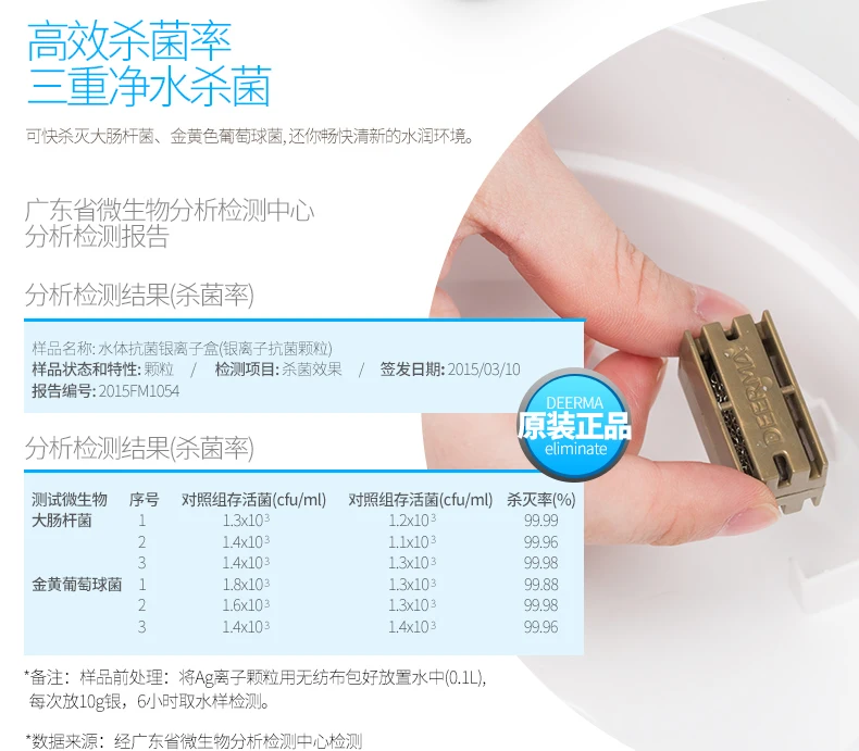 Xiaomi Mijia Ag+ серебристый ионный очиститель воды стерилизация Антибактериальный увлажнитель аксессуары дезинфекция Fit Deerma Humidifir 1