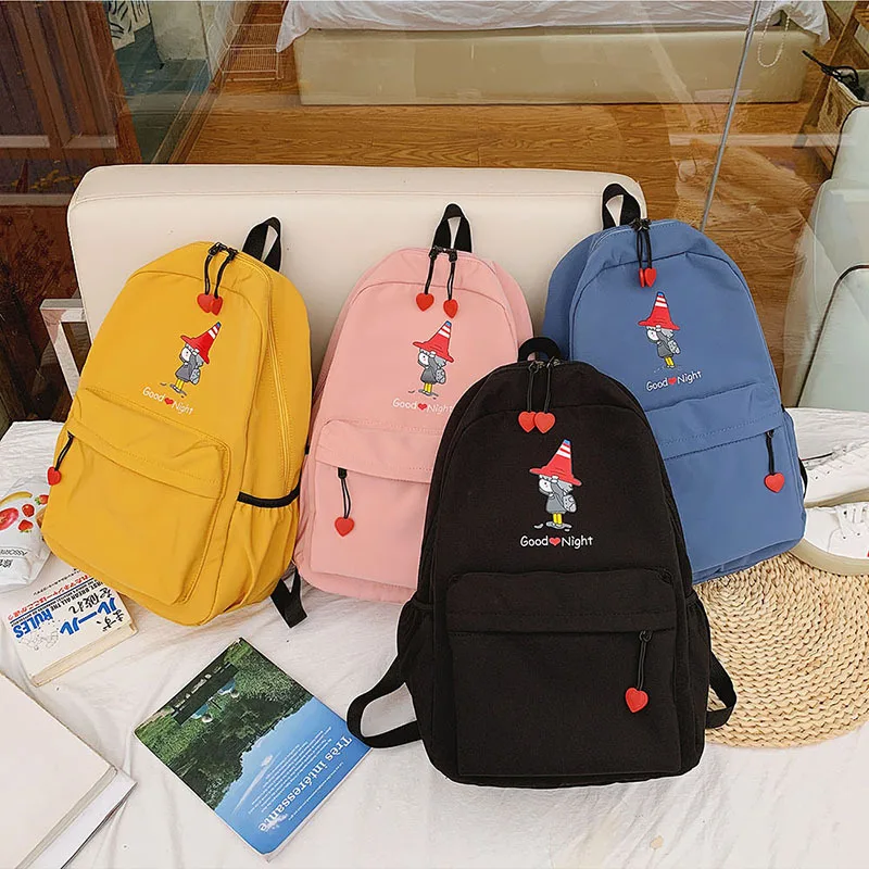 Ins wind школьный женский корейский милый маленький красный рюкзак с принтом для