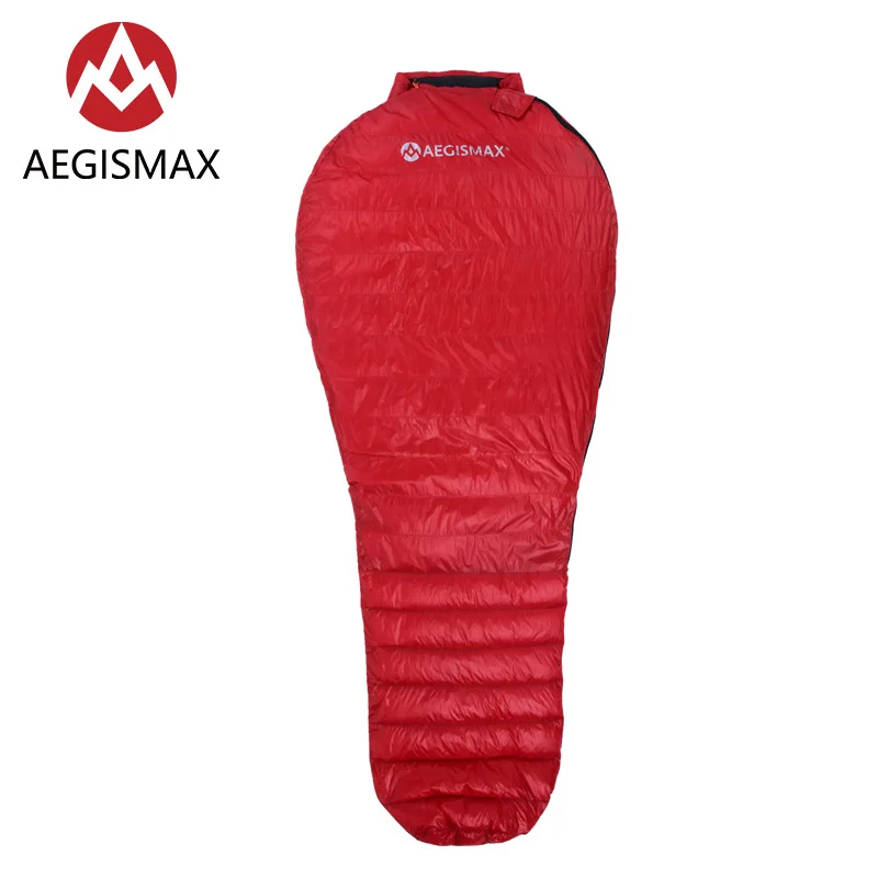 Спальный мешок AEGISMAX NANO 700FP с гусиным пухом ультралегкий уличный комбинированный
