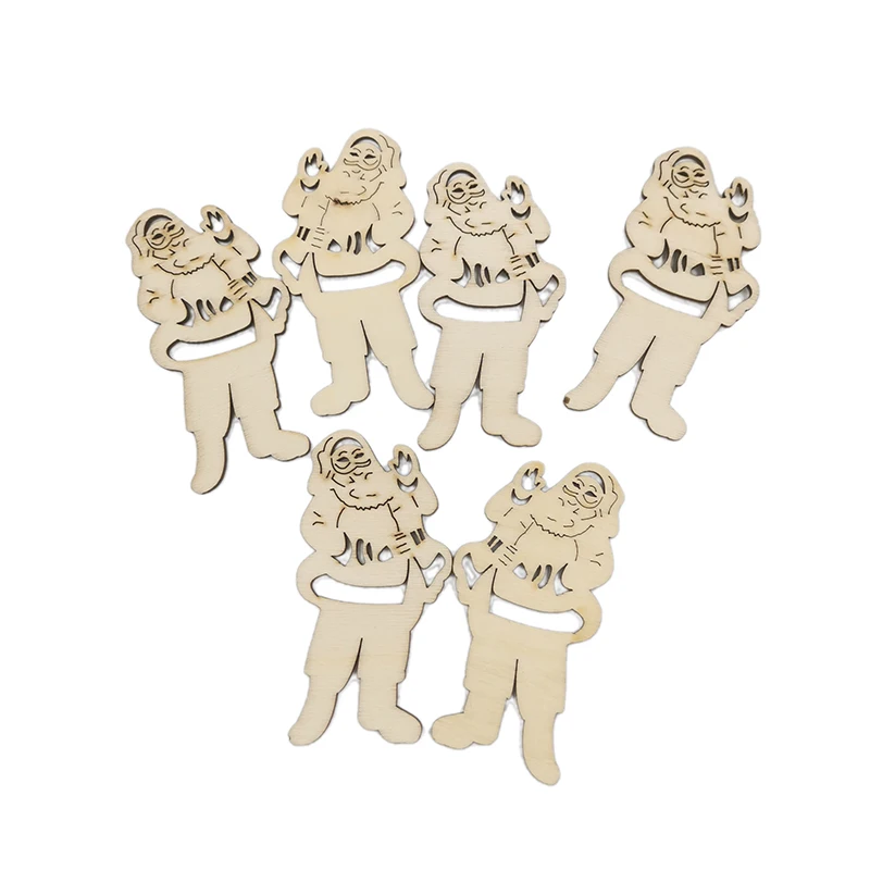 

10 шт., деревянные украшения для детской ёлки