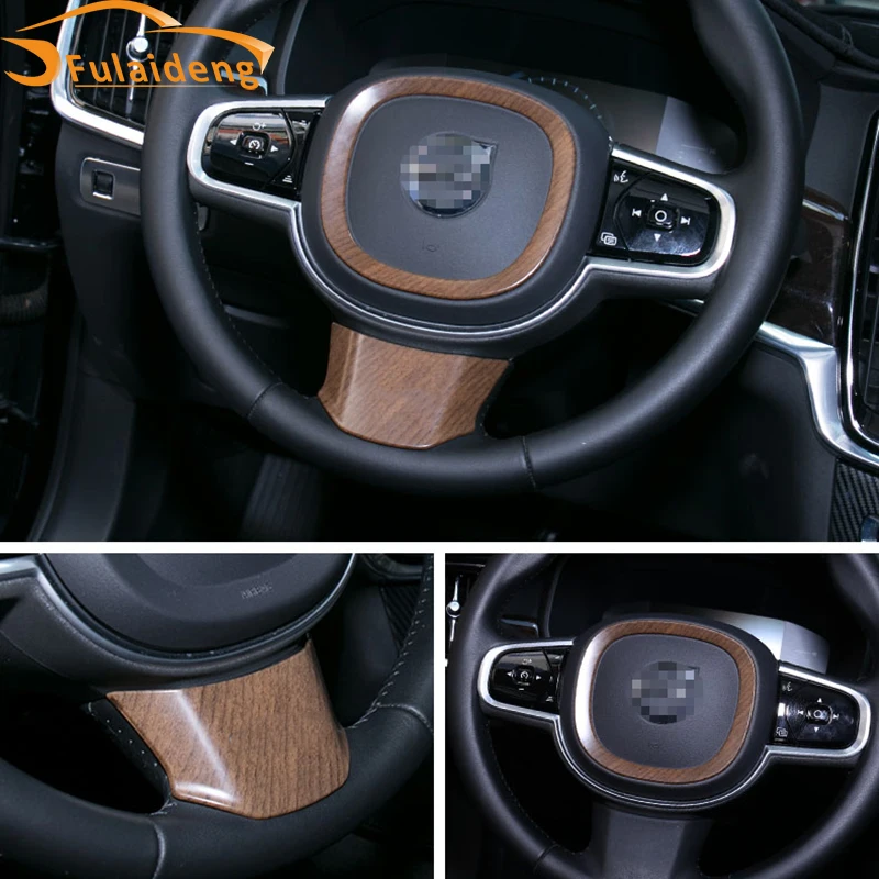 Новинка U-образная отделка для рулевого колеса Volvo 2018 XC60 S90 декоративное кольцо