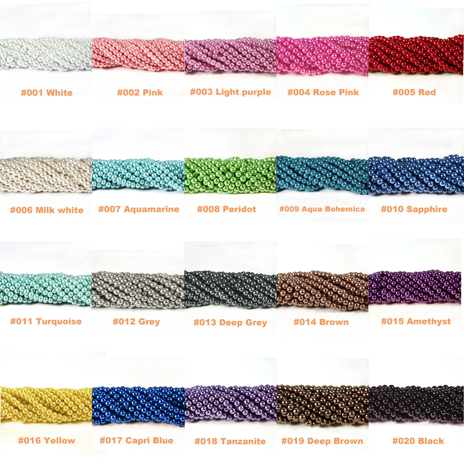 

100 шт./пакет чешский стеклянный жемчуг, Круглый бисер для изготовления ювелирных изделий 3 мм, 4 мм, 5 мм, 6 мм, 8 мм, 10 мм