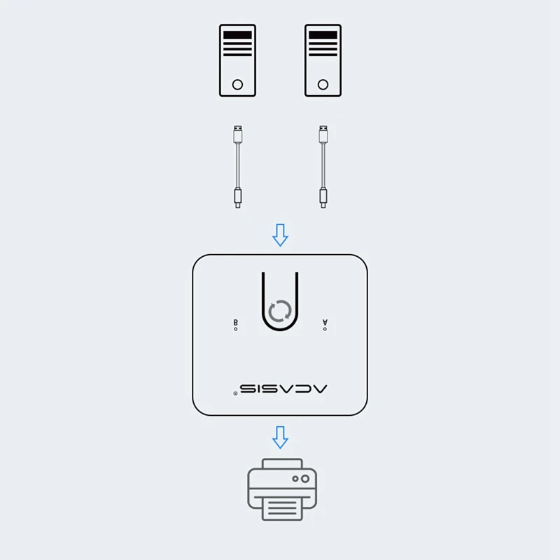 ACASIS 1 порт USB переключатель горячий ключ 2 шт компьютеры ноутбуки совместное