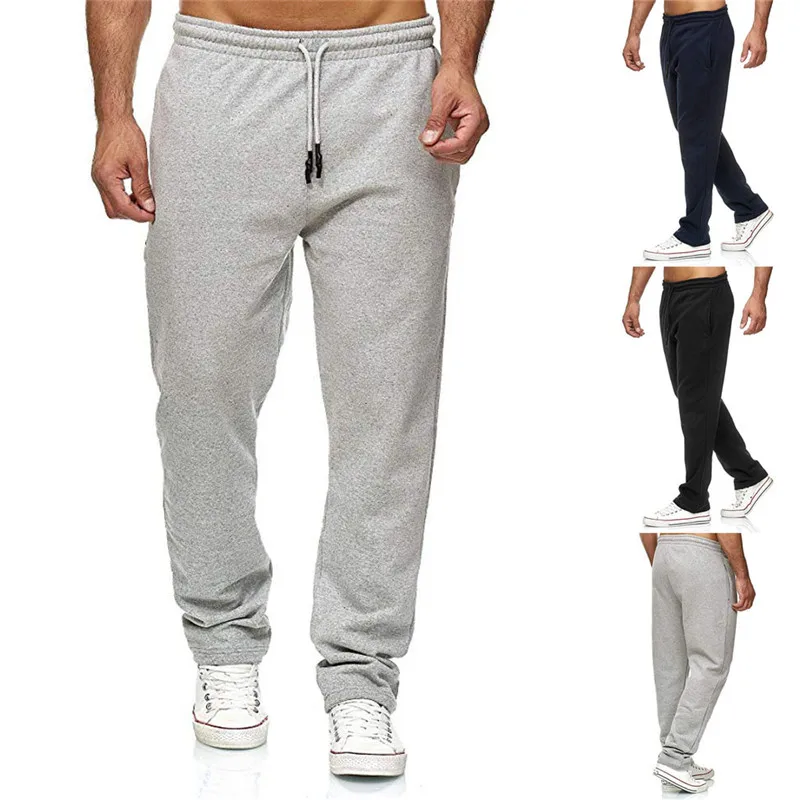 

Jogging pants men Sport Pencil Pants Men Cotton Soft Bodybuilding Joggers Gym Trousers Running Pants Men Running Men O8