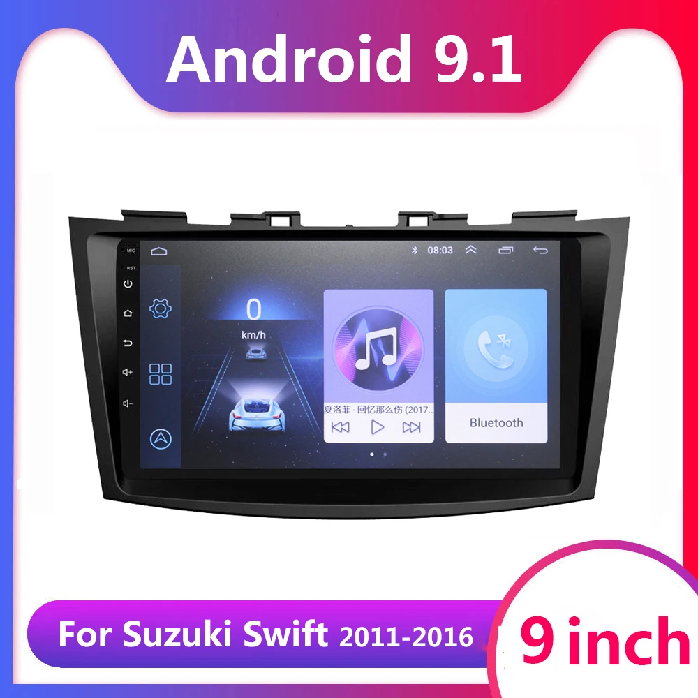 Android 9 1 Автомобильный мультимедийный плеер для Suzuki Swift 2011 2012 2013 2014 2015 2016 Авто Радио