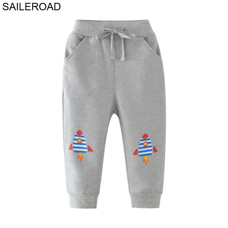 SAILEROAD Solid Boy Длинные брюки для детей Спортивные штаны Осень Дети Спортивные брюки Хлопок Девочки Карманы для детской одеж - Цвет: 7051 same picture