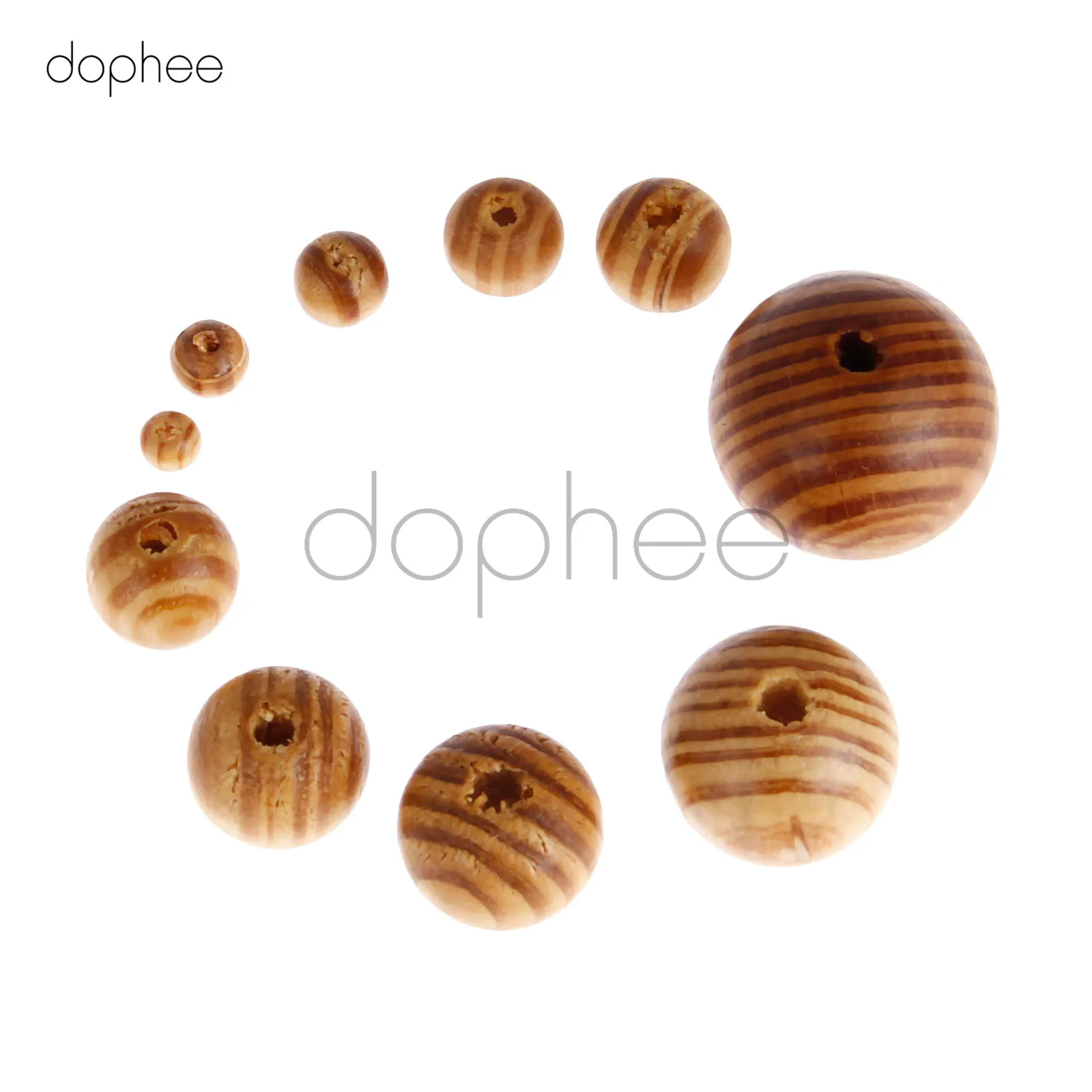 Dophee 1 Набор 6-30 мм сосновый натуральный круглый деревянный разделитель деревянные
