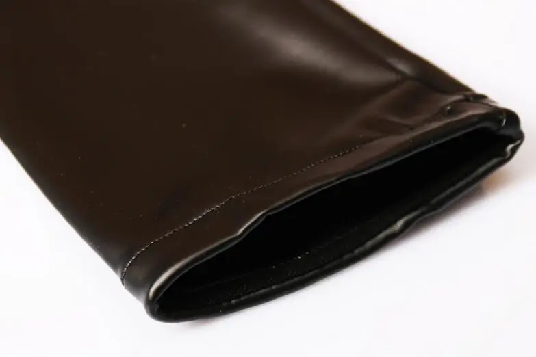 Сексуальная ПВХ блестящая перчатка латексная искусственная кожа длинные