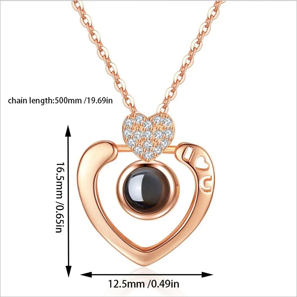 Ожерелье с подвеской Я тебя люблю на 100 языках|Ожерелья подвеской| |