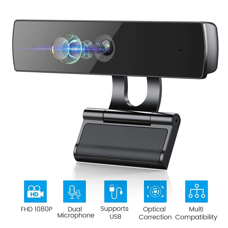 D01 веб камера Full Hd 1080p USB с микрофоном Поддержка автоматический светильник