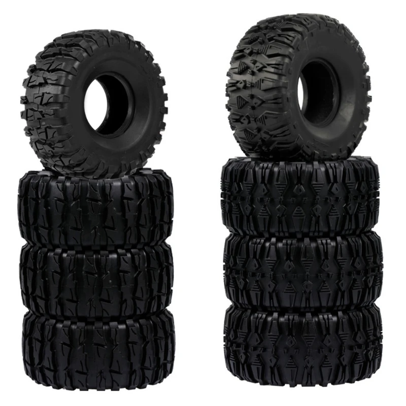 

4 шт., мягкие шины для гусеничных машин 1:10 Rock Axial Wraith RR10 TRX-4, резиновые шины для гусеничных машин с внешним диаметром 127 мм