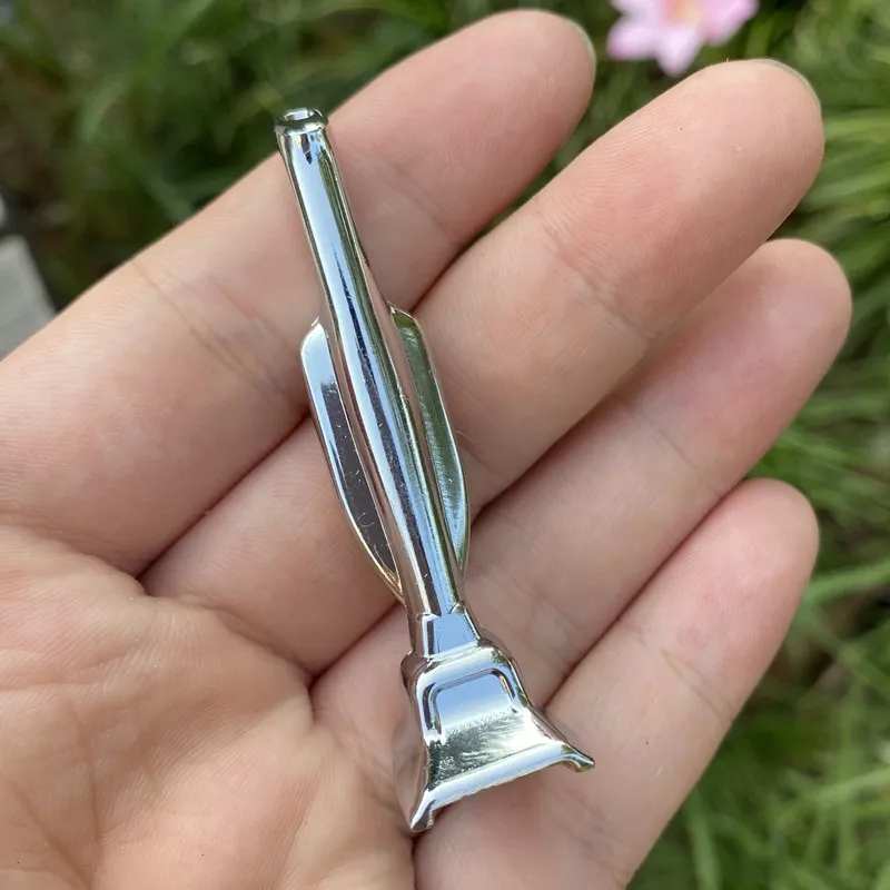 Черная металлическая трубка для табака 57 мм Вакуумная Пуля портативная золотая