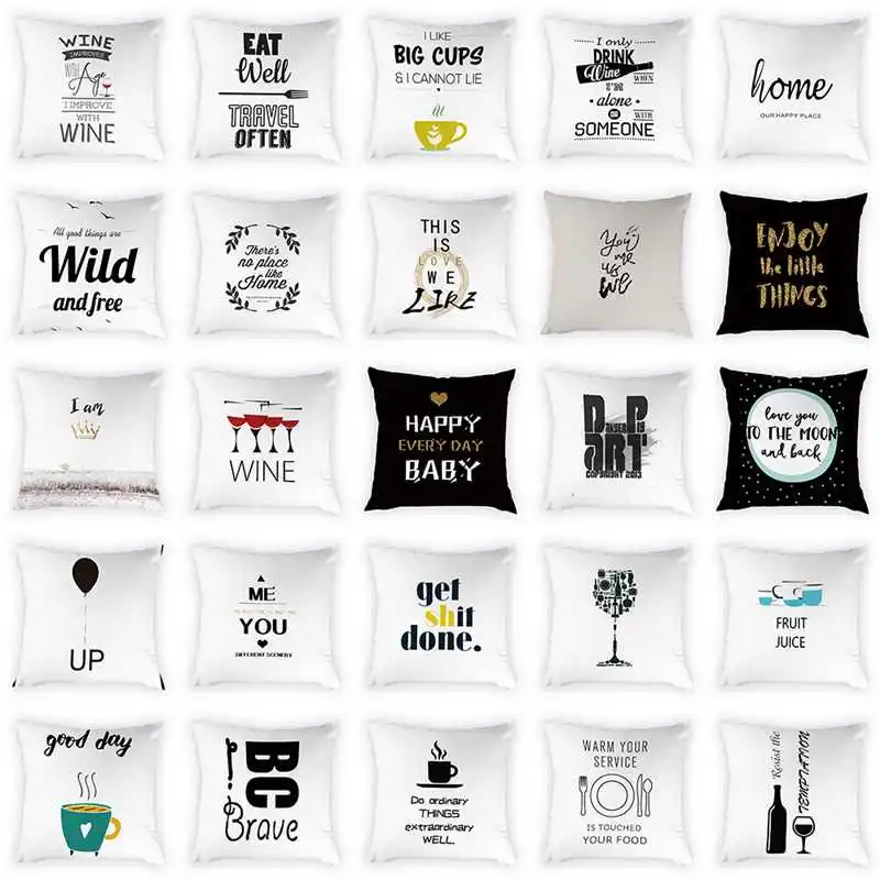 Nordic простота Стиль с принтом в виде алфавита узорчатый Чехол Белый Цвет ПИЧ скин