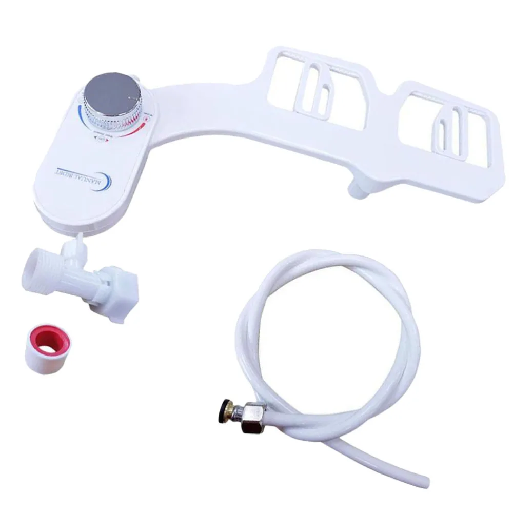 

Smart Non-Electric Bathroom Toilet Seat Bidet Spray Nozzle ABS Toilet Seat Adjustable Nozzle Gynecological Washing (Cold Double