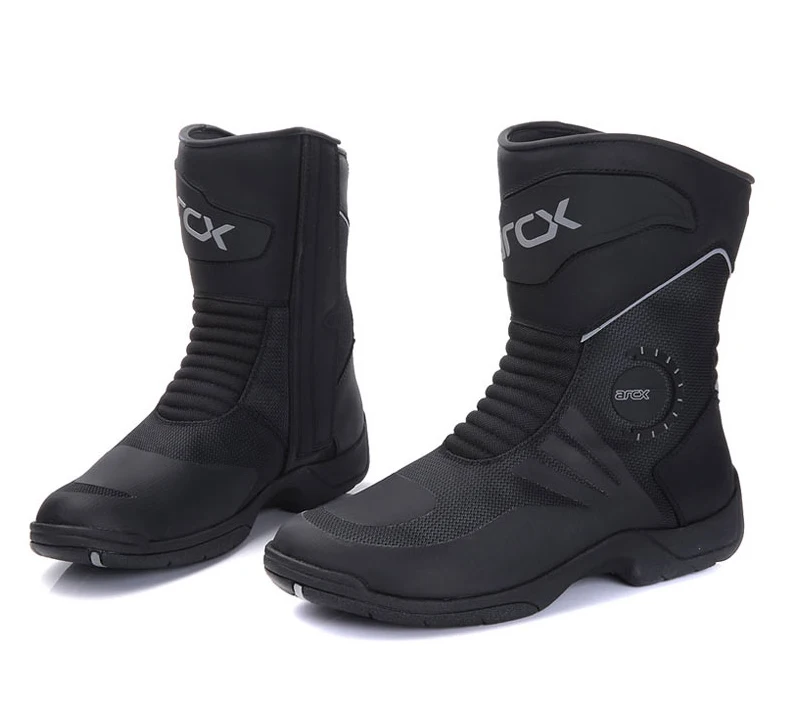 Мотоциклетные Водонепроницаемые кожаные сапоги для мотокросса туристические