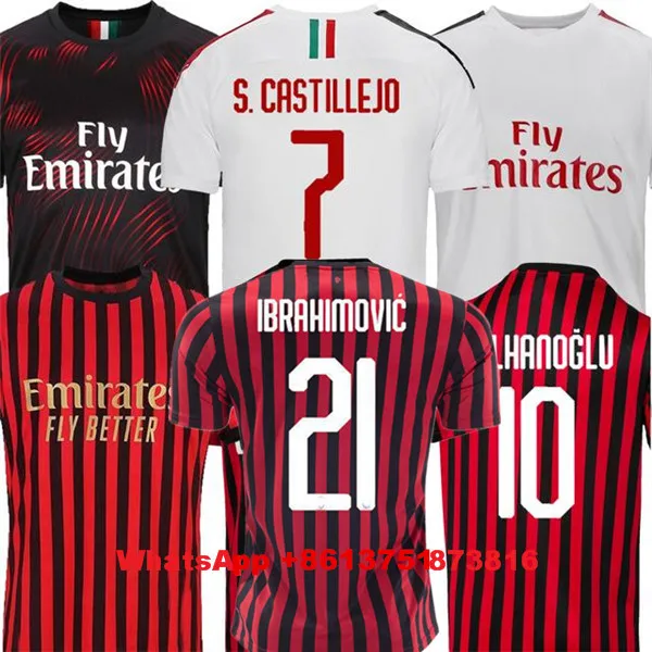 2019 футболка для взрослых AC мужские миланские рубашки 2020 лучшее качество IBRAHIMOVIC
