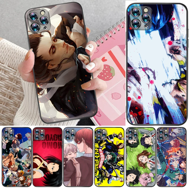 

My Hero Academia Tomura Boku Todoroki Shouto Dabi Shigaraki Bakugou Katsuki Phone Case For iPhone 11 Pro Max Funda Back Cover