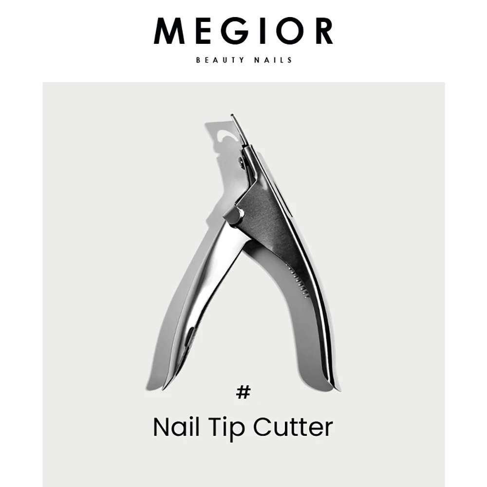 

MEGIOR Stainless Steel Nail Tips Clipper False Nail Tips Cutter Artificial Nail Trimmers For Nail Art Tools And Manicure
