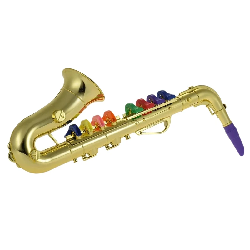 Saxophone Musical Instrument Props Music Playing Tool Children Simulation for Kids Child Gift Gold | Спорт и развлечения