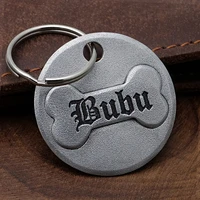 personalized dog id tag custom name dog tag dog collar pet accessories pet memorial gift dog bone tag engraved name numbers