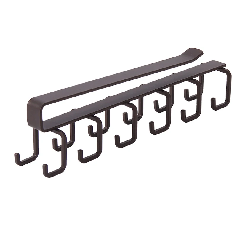 

NEW Kitchen Hanger Iron Hooks Shelf Free Of Punch Rack Multifunction Hanger For Kitchen Gadgets Cabinet Cupboard Dish Organizer