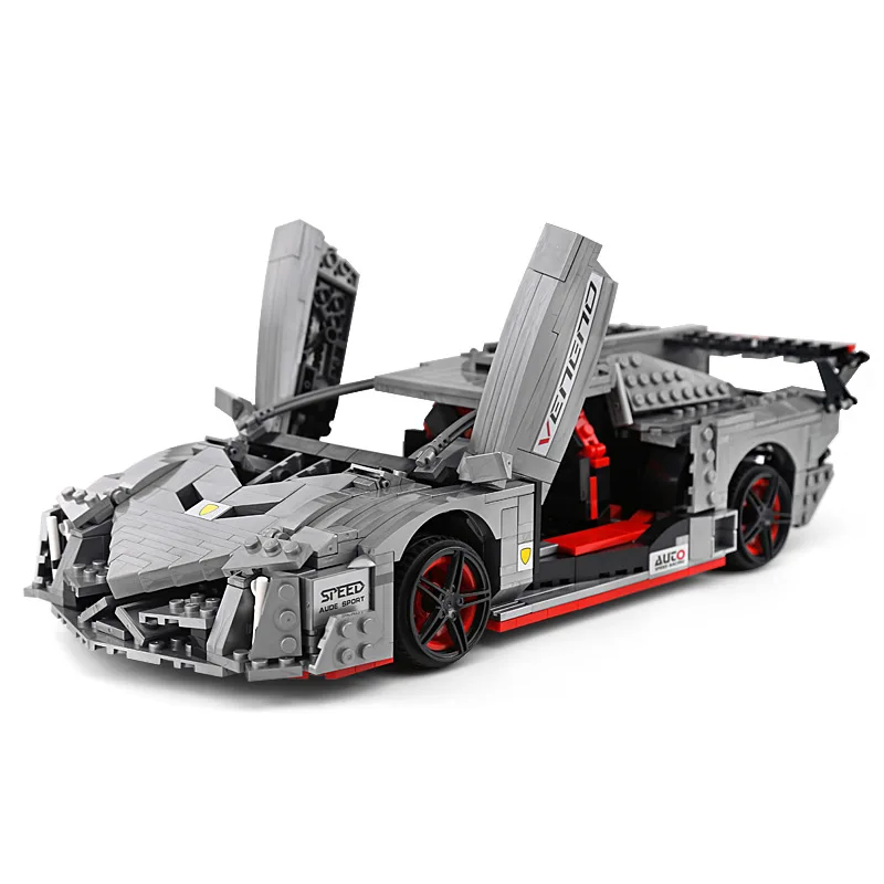 Совместимость с Technic MOC 10574 Lamborghinis Veneno Roadster Lepining 20091 модель строительных блоков