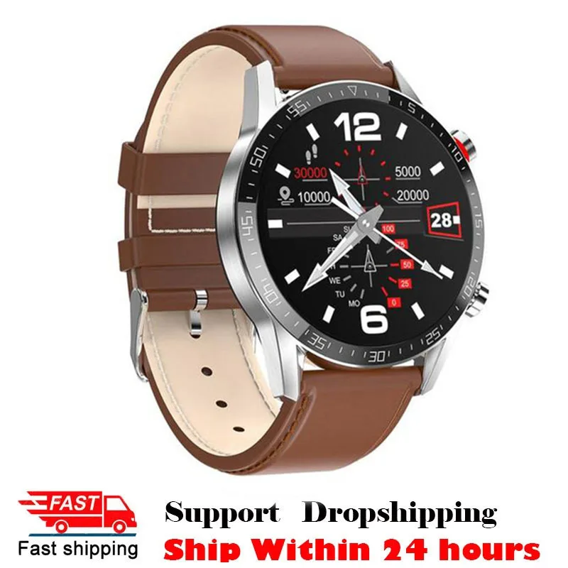 

Arvin L13 Smart Watch ECG+PPG IP68 Waterproof Bluetooth Call Blood Pressure Heart Rate Men's Wrist Watch For Android ios