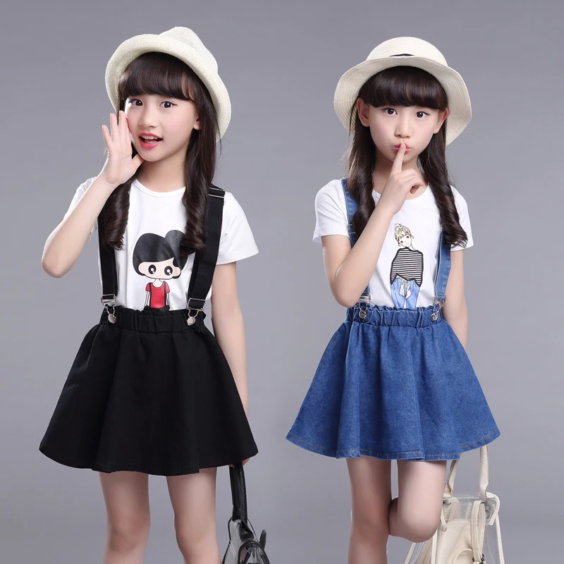 Новинка 2019 года одежда для девочек Повседневная футболка с короткими рукавами +