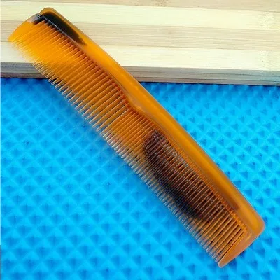 2pcs plastic comb Beef tendon comb in the teeth of the two teeth, the comb tail comb is not easy to break the plastic cooked
