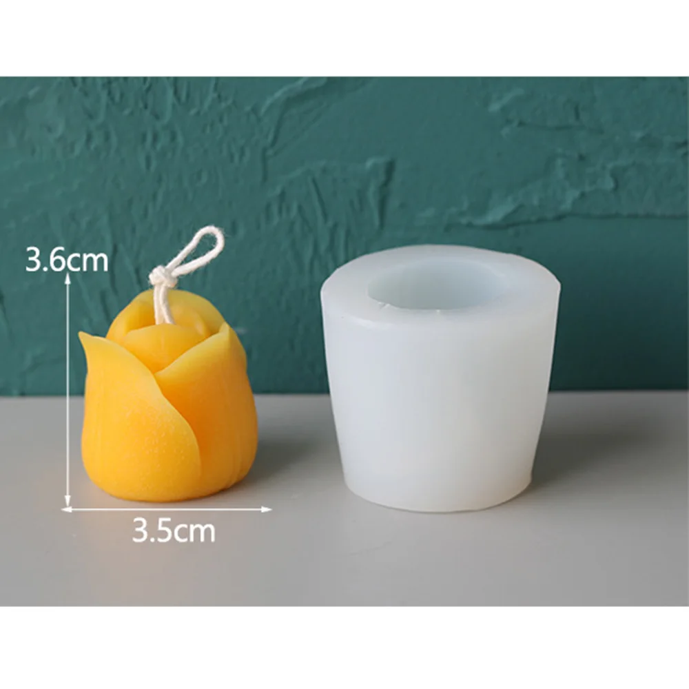 1 шт. розы кремния 3D Мыло Формы Торт украшения DIY мыло ручной работы лампы в форме