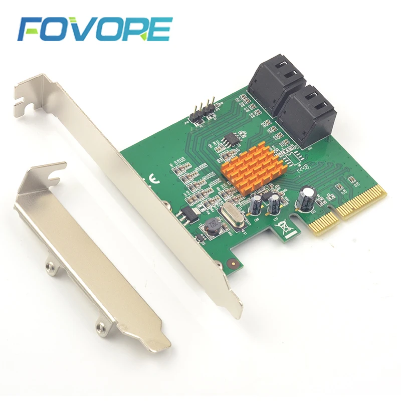 Адаптер PCIe SATA на 4 порта 3 адаптер расширения RAID Card разъем SATA3 x4 PCI express конвертер