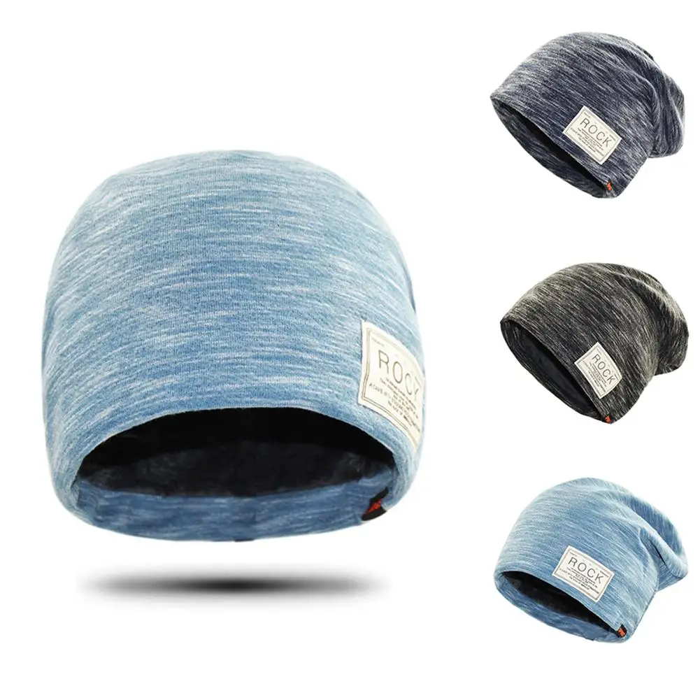 Хип хоп кепка зима осень сплошной цвет бини рок патч флисовая подкладка