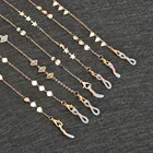 Модные металлические очки оправа с цепочкой колье ожерелье очки шнур Противоскользящий оправа для очков для чтения, ремешок очки оплетка