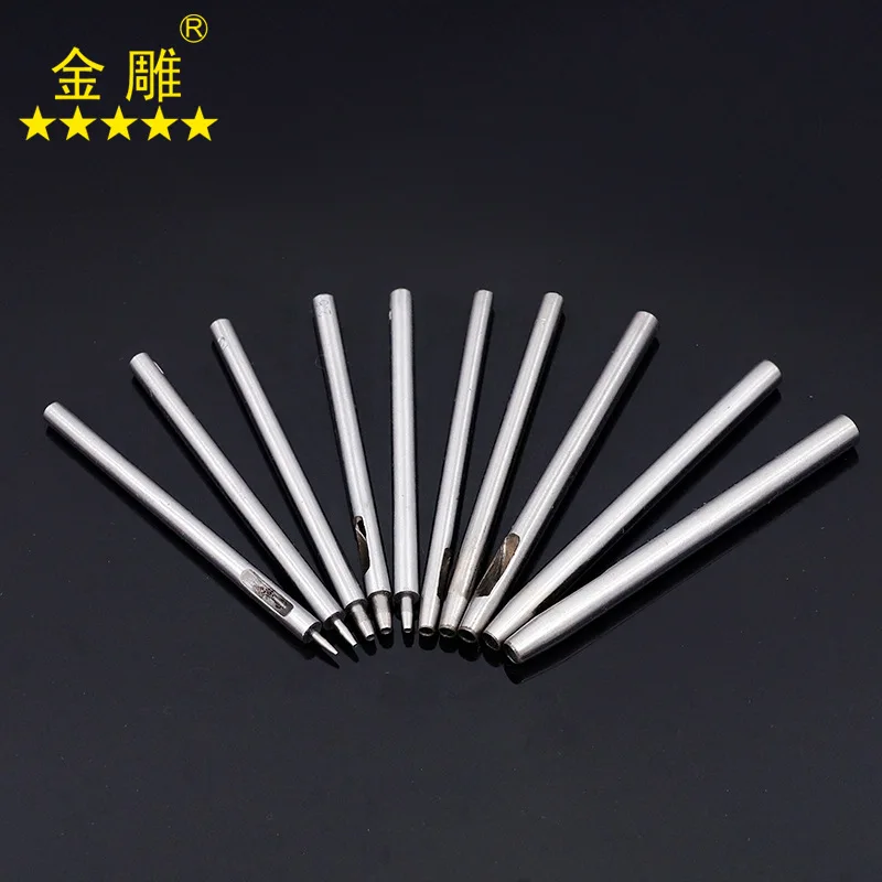 

10 sets of round punches, belt punches, punch punches, leather punches, DIY leather tools, belt punches
