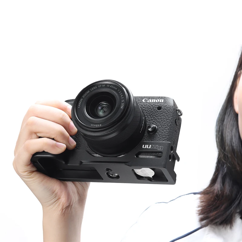 Пластина L для микрофона UURig R029 Canon M6 Mark II Arca БЫСТРОРАЗЪЕМНАЯ пластина с винтом 1/4