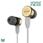 Наушники-вкладыши smможем NCO2 Super Bass, металлические наушники-вкладыши золотого цвета, проводная гарнитура, наушники Mp3 со съемным кабелем