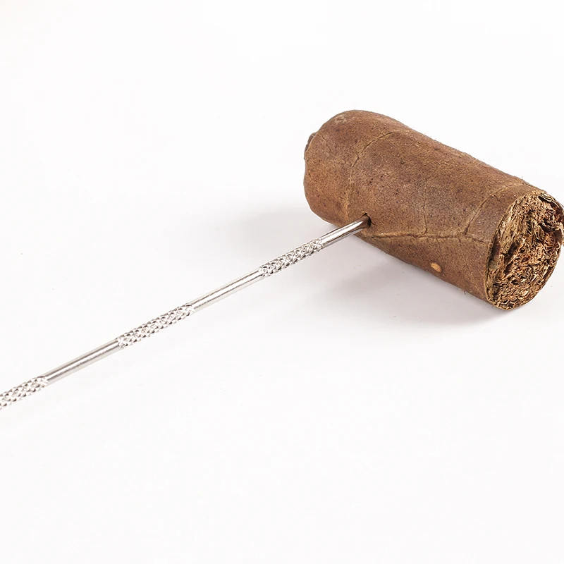 Новинка 1 шт. креативная металлическая ручка для пирсинга сигар держатель резца