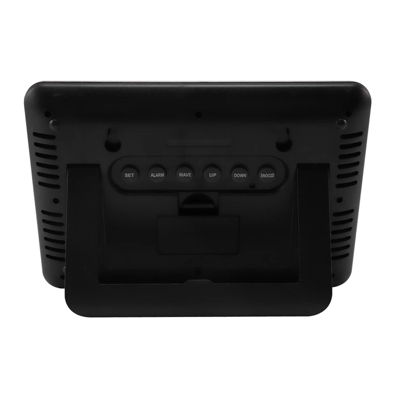 Атомно-цифровые настенные часы большой ЖК-дисплей работающий от батареи