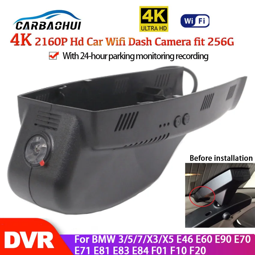 4K Car DVR Wifi Video Recorder Dash Cam CameraControl Phone APP For BMW 3/5/7/X3/X5 E46 E60 E90 E70 E71 E81 E83 E84 F01 F10 F20